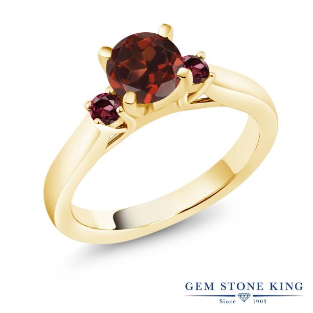 得価在庫 指輪 イエローゴールドコーティング スリーストーの通販はau PAY マーケット - Gem Stone King ジュエリー専 リング レディース 1.24カラット 天然 ガーネット ロードライトガーネット シルバー925 送料無料