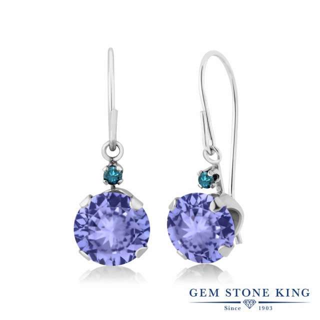 新作入荷新品 ピアス ぶら下がり アメリカン フッの通販はau PAY マーケット - Gem Stone King ジュエリー専門 レディース 1.83カラット 天然石 タンザナイト 天然 ブルーダイヤモンド 14金 ホワイトゴールド(K14) 全国無料2022