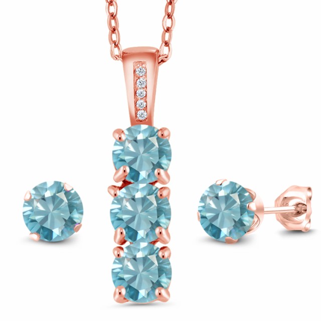 低価爆買い ネックレス シルバー925 ピンクゴールドコーティング の通販はau PAY マーケット - Gem Stone King ジュエリー専門 レディース 4.29カラット 天然石 ブルージルコン ピアス セット 天然 ダイヤモンド 大得価低価