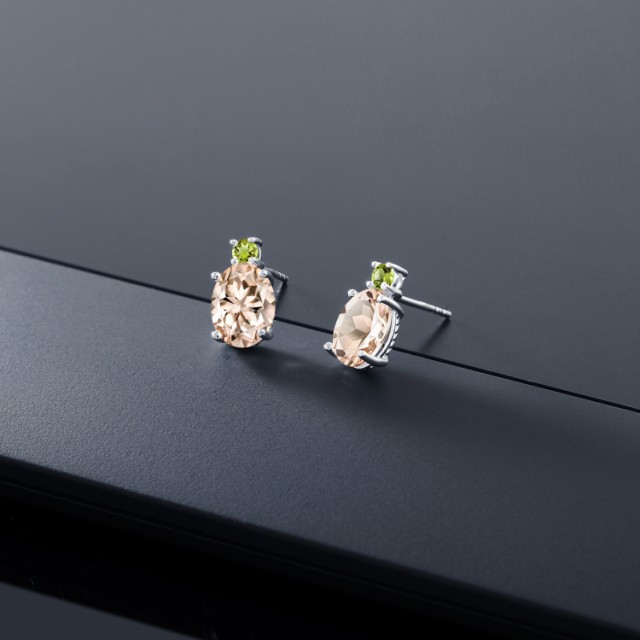 格安爆買い ピアス レディース 2.14カラット 天然 モルガナイト (ピーチ) 天然石 ペリドット 14金 ホワイトゴールド(K14) 大粒 スタッド 3月 誕生石 の通販はau PAY マーケット - Gem Stone King ジュエリー専門店 HOTお得