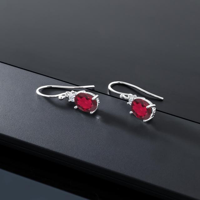 低価即納 ピアス レディース 2.76カラット 天然 ミスティックトパーズ (ルビーレッド) トパーズ 10金 ホワイトゴールド(K10) オーバル 大粒 ぶら下の通販はau PAY マーケット - Gem Stone King ジュエリー専門店 低価