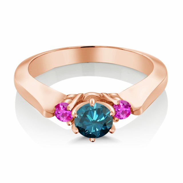大人気大得価 指輪 ピンクゴールドコーティング スリーストーの通販はau PAY マーケット - Gem Stone King ジュエリー専 リング レディース 0.71カラット 天然 ブルーダイヤモンド ピンクサファイア シルバー925 HOT得価