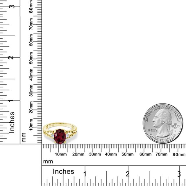 最安値新品 指輪 ミル打ち ダブの通販はau PAY マーケット - Gem Stone King ジュエリー専門 リング レディース 2.05カラット 天然 ロードライトガーネット トパーズ シルバー925 イエローゴールドコーティング 最安価格