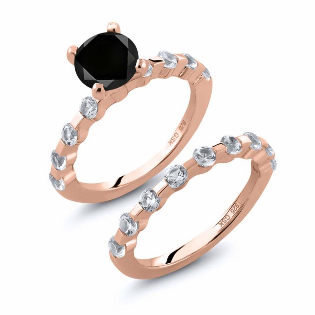 超激安安い 指輪 ブラック ダイの通販はau PAY マーケット - Gem Stone King ジュエリー専門 リング レディース 2.63カラット 天然ブラックダイヤモンド 天然 トパーズ シルバー925 ピンクゴールドコーティング 30%OFF