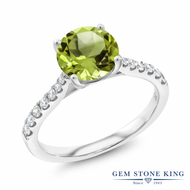 新作豊富な 指輪 細身 8月 誕生石 の通販はau PAY マーケット - Gem Stone King ジュエリー専門店 リング レディース 2.14カラット 天然石 ペリドット ラボグロウンダイヤモンド 10金 ホワイトゴールド(K10) 大粒 お得在庫