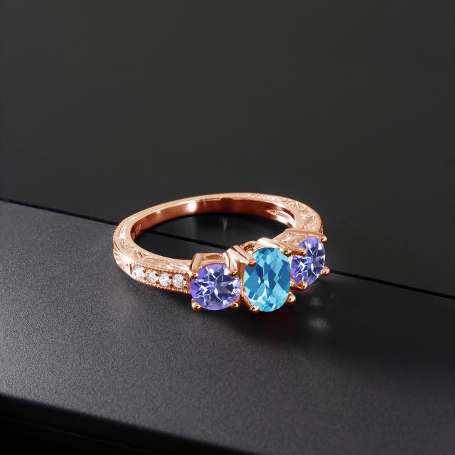 リーブラン 指輪 シルバー925 ピンクゴールの通販はau PAY マーケット - Gem Stone King ジュエリー専門 リング レディース 2.42カラット 天然 スイスブルートパーズ ミスティックトパーズ (タンザナイトブルー) ⇂させていた
