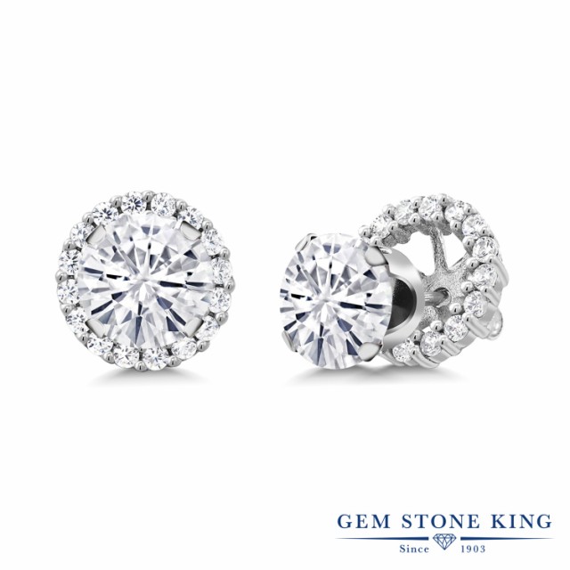 するジュエ ピアス ヘイロー モアッサナイト 大粒 の通販はau PAY マーケット - Gem Stone King ジュエリー専門店|商品ロ レディース 2.79カラット Forever Classic モアサナイト Charles & Colvard シルバー925 オーバル リーブラン
