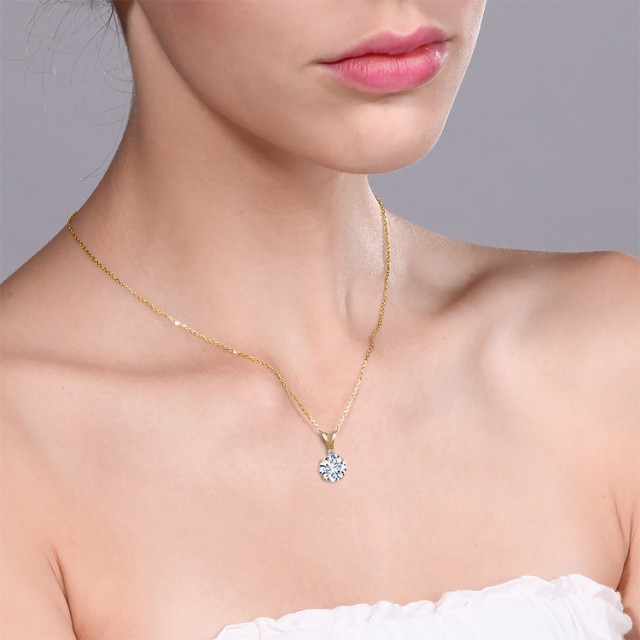 HOT人気SALE ネックレス レディース 0.82カラット Forever Classic モアサナイト Charles & Colvard ペンダント 天然 ダイヤモンド 14金 イエローゴーの通販はau PAY マーケット - Gem Stone King ジュエリー専門店|商品ロ 最安値人気