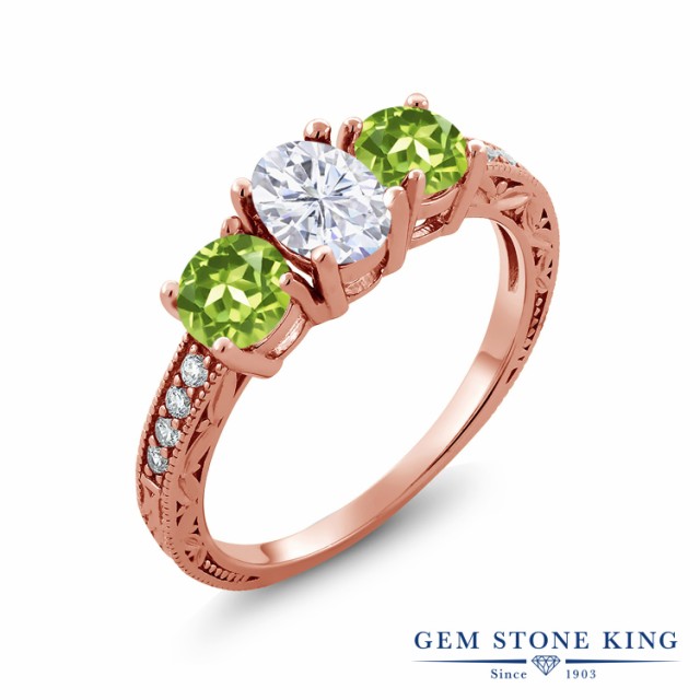 新品限定SALE 指輪 天然石 ペリドット シルバー925 ピンクゴールの通販はau PAY マーケット - Gem Stone King ジュエリー専門店|商品ロッ リング レディース 2.12カラット Forever Brilliant モアサナイト Charles & Colvard 本物保証格安
