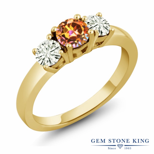 安い新作登場 指輪 イエローゴールドコーティンの通販はau PAY マーケット - Gem Stone King ジュエリー専門 リング レディース 1.46カラット 天然石 エクスタシーミスティックトパーズ モアサナイト シルバー925 本物保証安い