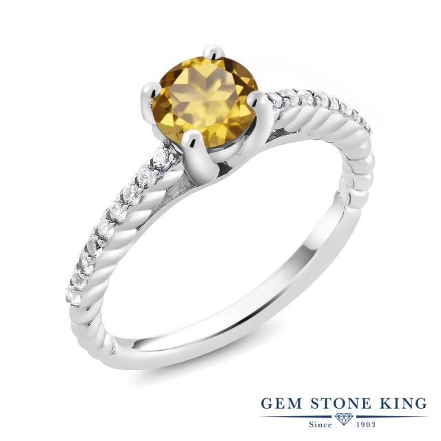 させていた 指輪 細身 ソリティア の通販はau PAY マーケット - Gem Stone King ジュエリー専門 リング レディース 1.43カラット 天然石 シャンパンクォーツ ラボグロウンダイヤモンド シルバー925 ロープ 大粒 ンビネーシ