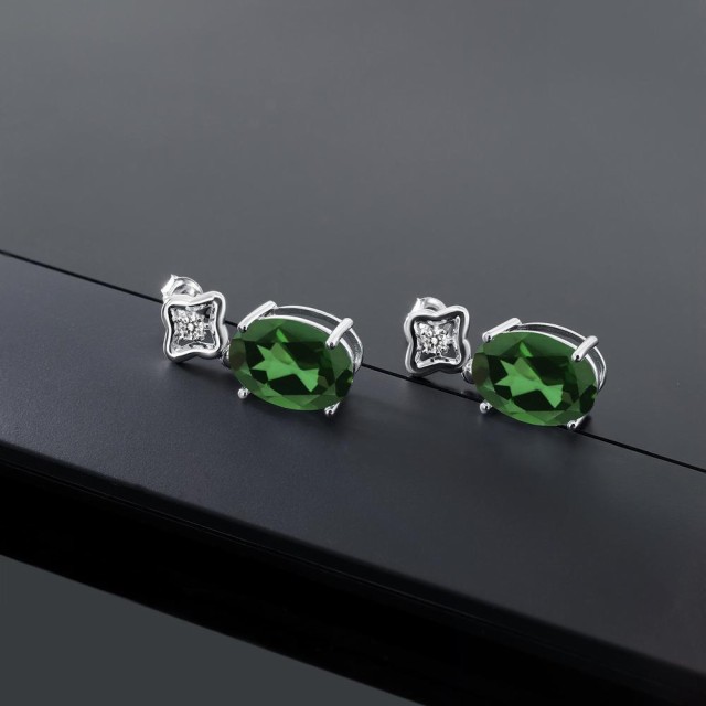 ククォーツ﹜ ピアス フラワー 花 ひしの通販はau PAY マーケット - Gem Stone King ジュエリー専門店 レディース 11.13カラット 天然石 ミスティッククォーツ (エンヴィーグリーン) 天然 ダイヤモンド シルバー925 ・メンテナ