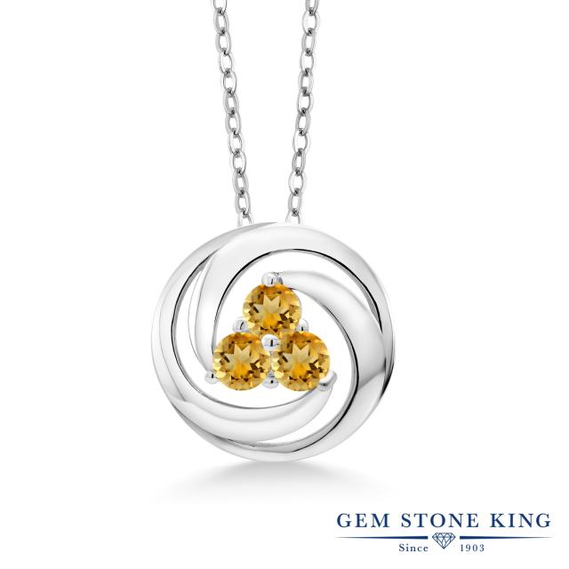 ネックレス 誕生石 天然石 誕生石 ネックレス サークル 小粒 天然 レディース 3連 かっこいい ブランド レディース シトリン 11月