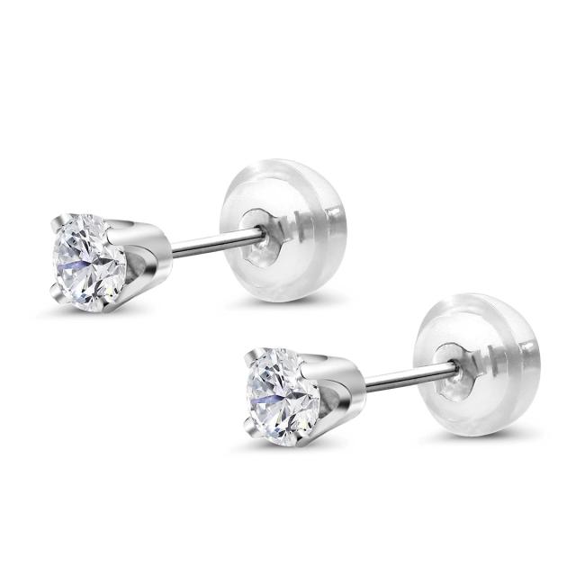 新品正規店 ピアス スタッド 金属アレルギー対応の通販はau PAY マーケット - Gem Stone King ジュエリー専門店|商 レディース 0.33カラット ラボグロウンダイヤモンド 14金 ホワイトゴールド(K14) ダイヤ 小粒 格安新品