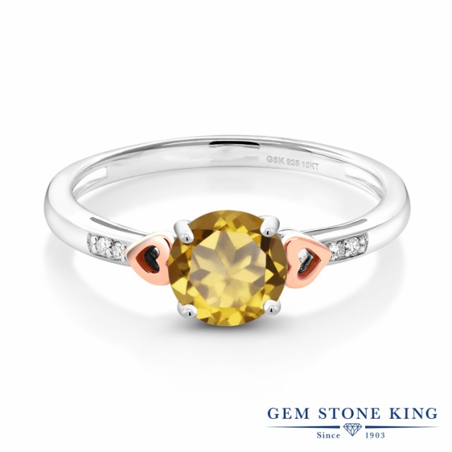 本物保証2022 指輪 一粒 大粒 かわいい の通販はau PAY マーケット - Gem Stone King ジュエリー専門店 リング レディース 1.25カラット 天然石 シャンパンクォーツ シルバー925 &10金 ピンクゴールド (K10) ハート 通販セール