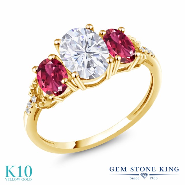 NEW通販 指輪 AAAグレード 天然 ピンクトルマリン ダイヤモンドの通販はau PAY マーケット - Gem Stone King ジュエリー専門店|商品ロ リング レディース 2.3カラット Forever Classic モアサナイト Charles & Colvard 本物保証安い