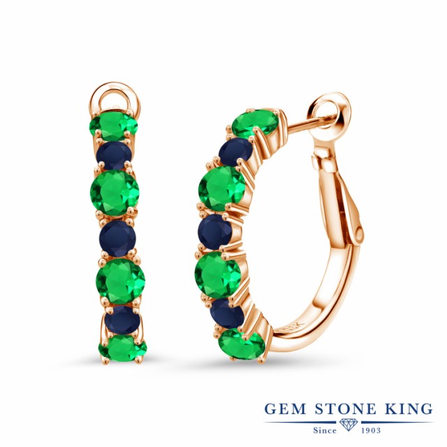 トストーン ピアス 細身 フープ レバーの通販はau PAY マーケット - Gem Stone King ジュエリー専門 レディース 3.18カラット ナノエメラルド 天然 サファイア シルバー925 ピンクゴールドコーティング 7連 小粒 シルバー