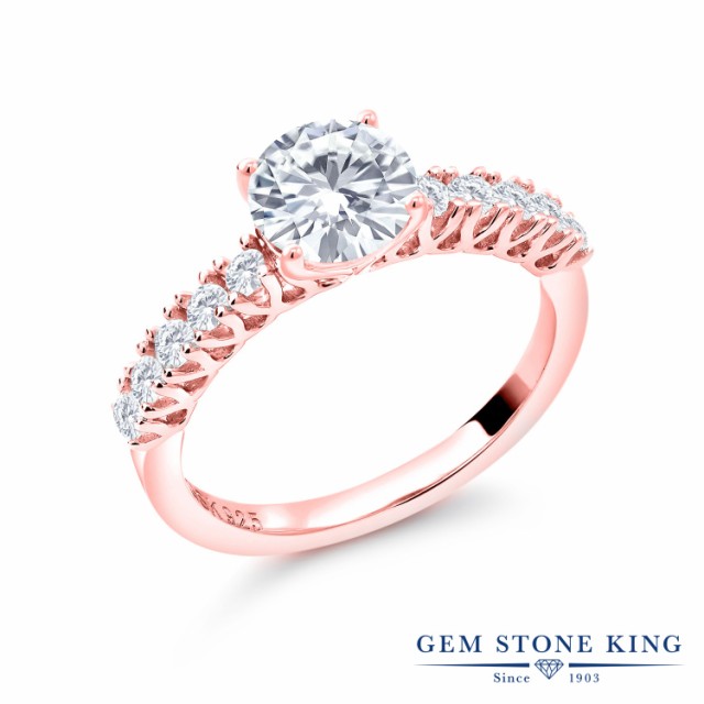 新作登場人気 指輪 合成ホワイトサファイア シルバー925 ピンクゴーの通販はau PAY マーケット - Gem Stone King ジュエリー専門店|商品ロ リング レディース 1.4カラット Forever Classic モアサナイト Charles & Colvard 期間限定