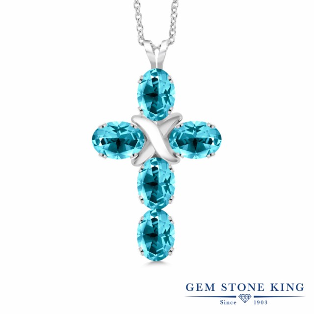 大得価2022 ネックレス 十字架 大粒 金属アレルギーの通販はau PAY マーケット - Gem Stone King ジュエリー専門 レディース 5カラット 天然石 パライバトパーズ スワロフスキー ペンダント シルバー925 クロス 豊富な通販