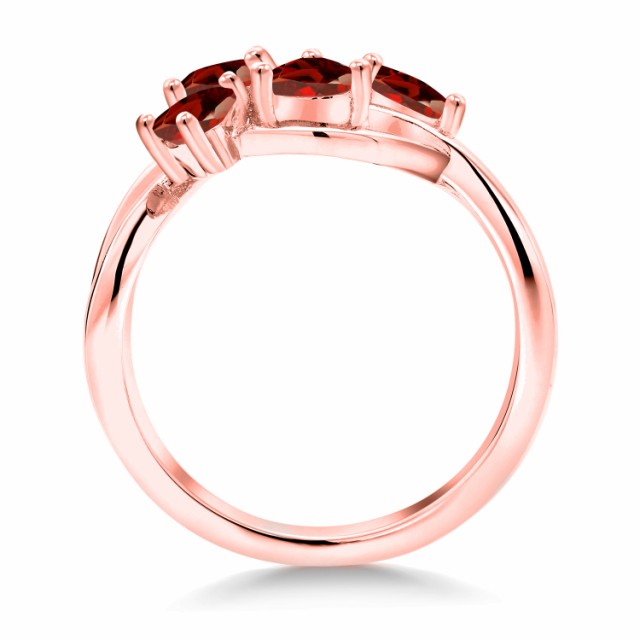 低価限定SALE 指輪 小粒 カレッジリング の通販はau PAY マーケット - Gem Stone King ジュエリー専門 リング レディース 1.32カラット 天然 ガーネット シルバー925 ピンクゴールドコーティング ハート 編み込み 国産新品