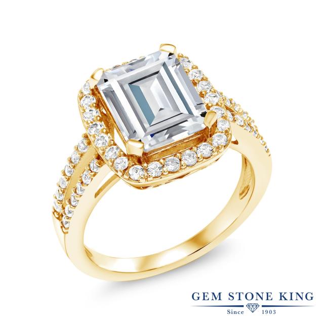 をもっておⓗ 指輪 合成ホワイトサファイア シルバー925 イエローの通販はau PAY マーケット - Gem Stone King ジュエリー専門店|商品ロ リング レディース 4.13カラット Forever Brilliant モアサナイト Charles & Colvard ≺ンビネーシ