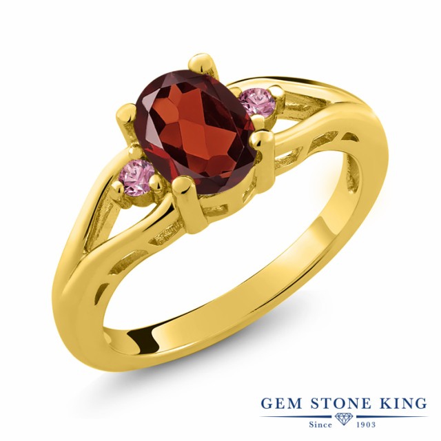 について 指輪 イエローゴールドコーティング 大粒の通販はau PAY マーケット - Gem Stone King ジュエリー専 リング レディース 1.58カラット 天然 ガーネット ピンクラボグロウンダイヤモンド シルバー925 ピンクラボ