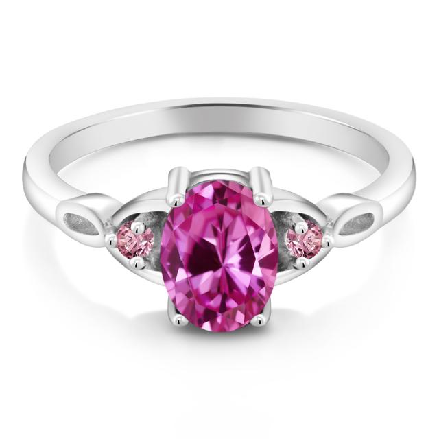 セール正規品 指輪 スリーストーン 金属アレの通販はau PAY マーケット - Gem Stone King ジュエリー専 リング レディース 1.73カラット 合成ピンクサファイア ピンクラボグロウンダイヤモンド シルバー925 大粒 安い高品質