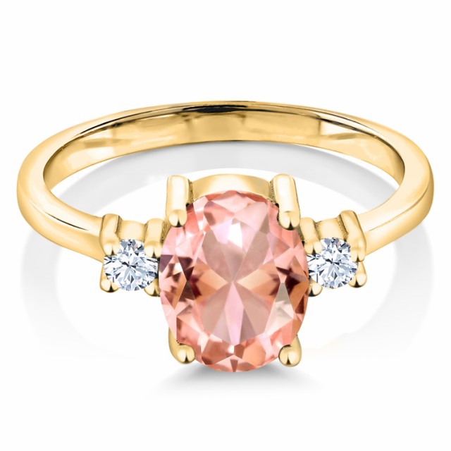 プレゼント 指輪 金属アレルギー対応の通販はau PAY マーケット - Gem Stone King ジュエリー専門店|商品ロ リング レディース 2.1カラット ナノモルガナイト シルバー925 イエローゴールドコーティング 大粒 クリスマス