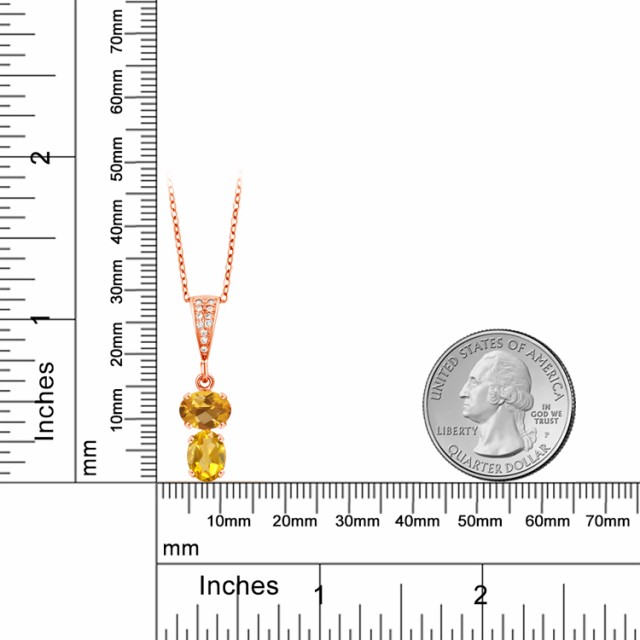 通販超激安 ネックレス 大粒 天然石 11の通販はau PAY マーケット - Gem Stone King ジュエリー専門 レディース 2.57カラット 天然 シトリン ペンダント シルバー925 ピンクゴールドコーティング 3連 トリロジー 超激得特価