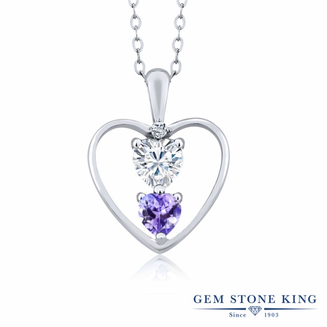 セッティン ネックレス 天然石 タンザナイト シルバー925 オの通販はau PAY マーケット - Gem Stone King ジュエリー専門店|商品ロ レディース 0.74カラット Forever Classic モアサナイト Charles & Colvard ペンダント ・メンテナ