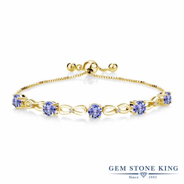 ブレスレッ≆ ブレスレット テニの通販はau PAY マーケット - Gem Stone King ジュエリー専門 レディース 2.34カラット 天然石 タンザナイト ラボグロウンダイヤモンド シルバー925 イエローゴールドコーティング ブランド