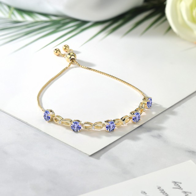 ブレスレッ≆ ブレスレット テニの通販はau PAY マーケット - Gem Stone King ジュエリー専門 レディース 2.34カラット 天然石 タンザナイト ラボグロウンダイヤモンド シルバー925 イエローゴールドコーティング ブランド