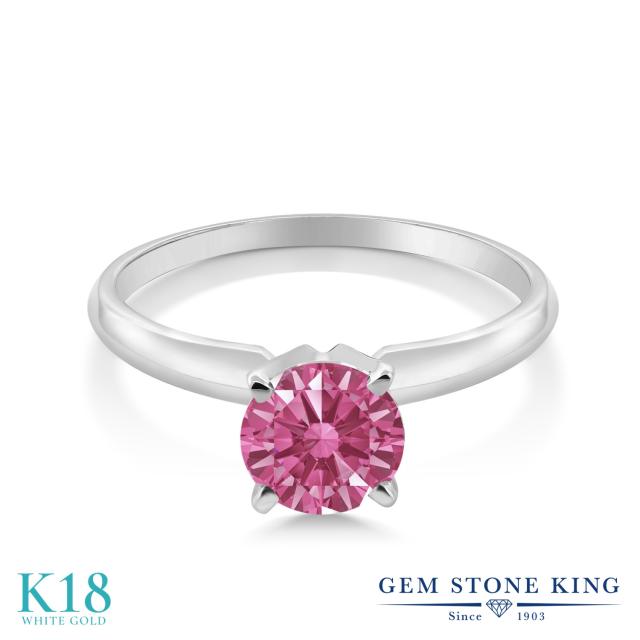 日本製 指輪 リング レディース スワロフスキージルコニア レッド 18金 ホワイトゴールド K18 一粒 Cz 小粒 シンプル ソリティア 婚約指輪 エ 魅力的な Bayounyc Com