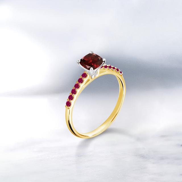 限定品定番 指輪 パヴェ マルチストーン 天然石 1の通販はau PAY マーケット - Gem Stone King ジュエリー専門店 リング レディース 0.98カラット 天然 ガーネット 合成ルビー 10金 ツートンゴールド(K10) 四角い HOT新作登場