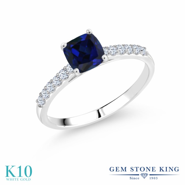 大人気豊富な 指輪 パヴェ 大粒 マルチスの通販はau PAY マーケット - Gem Stone King ジュエリー専門 リング レディース 1.18カラット 合成サファイア 合成ホワイトサファイア 10金 ホワイトゴールド(K10) 四角い HOT新作
