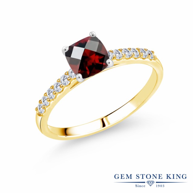 大人気高品質 指輪 四角い パヴェ マルチストの通販はau PAY マーケット - Gem Stone King ジュエリー専門 リング レディース 1.13カラット 天然 ガーネット ラボグロウンダイヤモンド 10金 ツートンゴールド(K10) 即納在庫あ