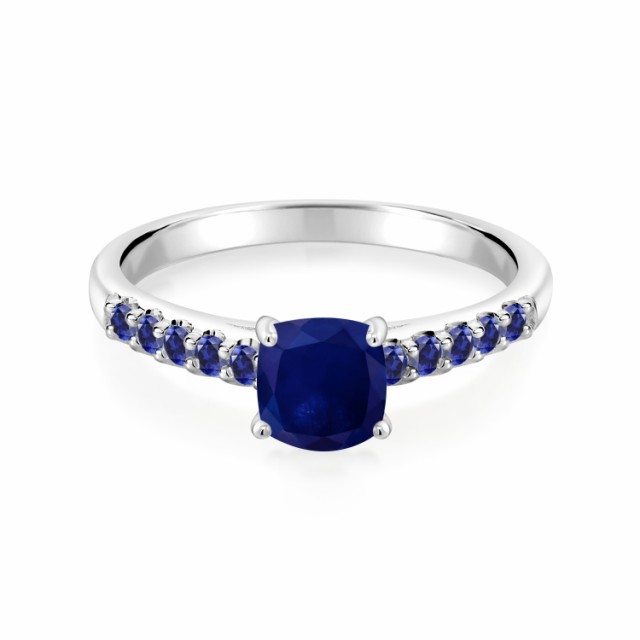 げバッグ 指輪 パヴェ 大粒 マルチストーン の通販はau PAY マーケット - Gem Stone King ジュエリー専門店 リング レディース 1.75カラット 天然 サファイア 合成サファイア 10金 ホワイトゴールド(K10) 四角い ♮ホワイトゴ