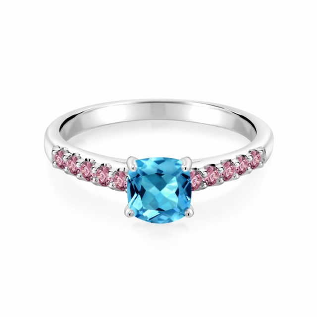 在庫 指輪 四角い の通販はau PAY マーケット - Gem Stone King ジュエリー専門店 リング レディース 1.53カラット 天然 スイスブルートパーズ ピンクラボグロウンダイヤモンド 10金 ホワイトゴールド(K10) HOT爆買い