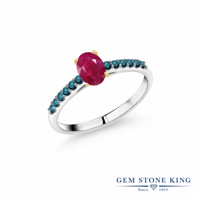 新作豊富な 指輪 パヴェ マルチストーン 天然の通販はau PAY マーケット - Gem Stone King ジュエリー専門 リング レディース 0.8カラット 天然 ルビー ブルーダイヤモンド 10金 ツートンゴールド(K10) オーバル 高品質2023