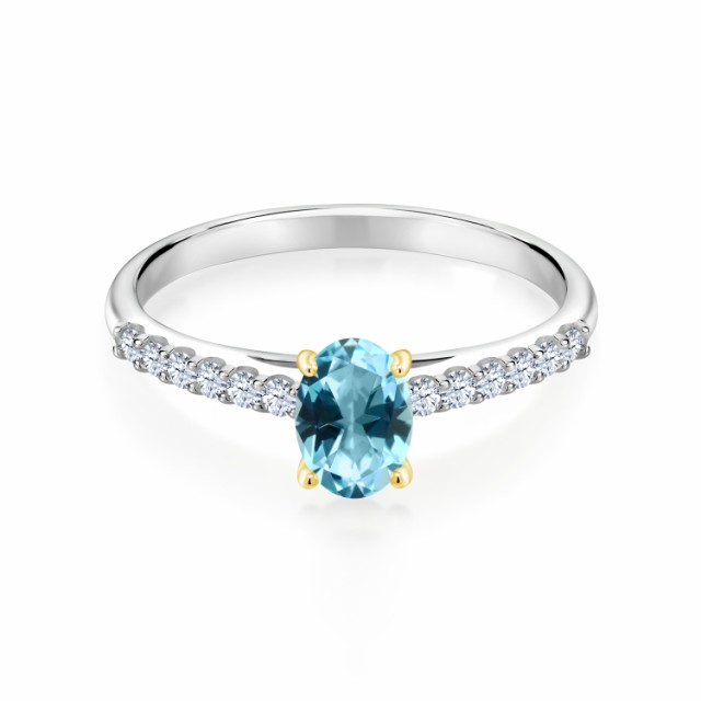 SALE人気SALE 指輪 10金 ツーの通販はau PAY マーケット - Gem Stone King ジュエリー専門 リング レディース 0.68カラット 天然石 アイスブルートパーズ (スワロフスキー 天然石シリーズ) 合成ホワイトサファイア 最安値2022