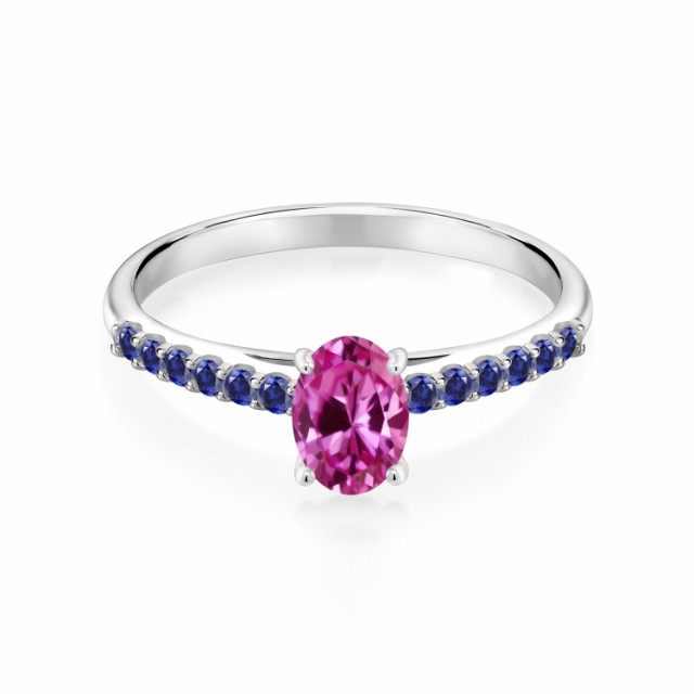 特価セール 指輪 パヴェ 小粒 マルチスの通販はau PAY マーケット - Gem Stone King ジュエリー専門 リング レディース 0.74カラット 合成ピンクサファイア 合成サファイア 10金 ホワイトゴールド(K10) オーバル 即納大特価