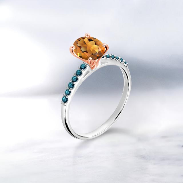 マデイラ 指輪 パヴェ 小粒 マルチストーンの通販はau PAY マーケット - Gem Stone King ジュエリー専 リング レディース 0.6カラット 天然 マデイラシトリン (オレンジレッド) ブルーダイヤモンド オーバル ㊓がございま