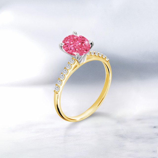 得価2022 指輪 パヴェ CZ マの通販はau PAY マーケット - Gem Stone King ジュエリー専門店 リング レディース 0.94カラット スワロフスキージルコニア (ファンシーピンク) 10金 ツートンゴールド(K10) オーバル セール安い