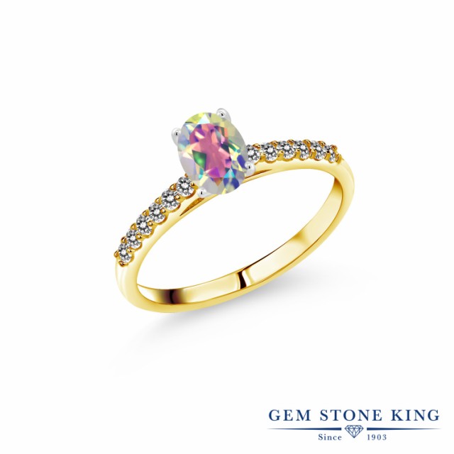 定番格安 指輪 10金 ツートンゴールド(K10)の通販はau PAY マーケット - Gem Stone King ジュエリー専門 リング レディース 1.2カラット 天然石 ミスティックトパーズ (マーキュリーミスト) 天然 ダイヤモンド 品質保証SALE