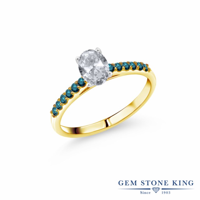 限定10%OFF 指輪 パヴェ 大粒 マルチストーの通販はau PAY マーケット - Gem Stone King ジュエリー専門 リング レディース 1.2カラット 天然 トパーズ ブルーダイヤモンド 10金 ツートンゴールド(K10) オーバル 豊富な即納