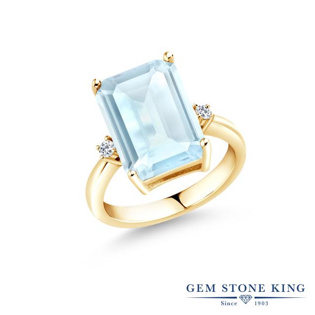 安い超特価 指輪 四角い 大粒 大ぶの通販はau PAY マーケット - Gem Stone King ジュエリー専門 リング レディース 8.38カラット 天然 スカイブルートパーズ トパーズ シルバー925 イエローゴールドコーティング SALE限定セール