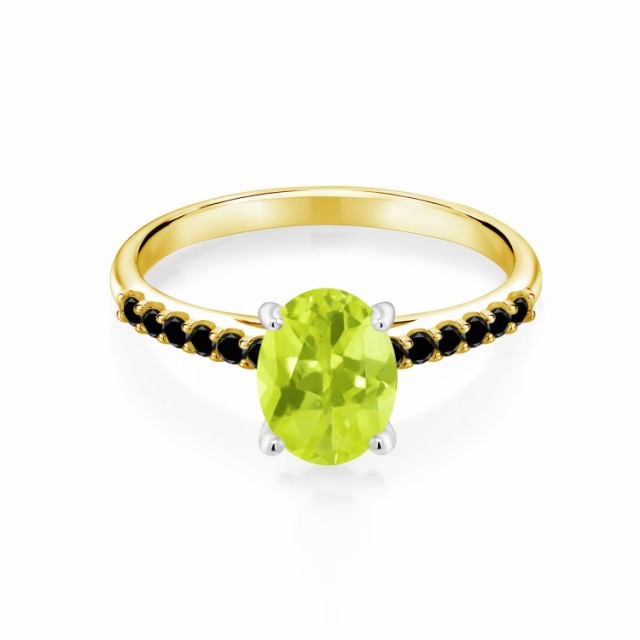 ーツと 指輪 パヴェ 大粒 の通販はau PAY マーケット - Gem Stone King ジュエリー専門 リング レディース 1.3カラット 天然 レモンクォーツ 天然ブラックダイヤモンド 10金 ツートンゴールド(K10) オーバル カット