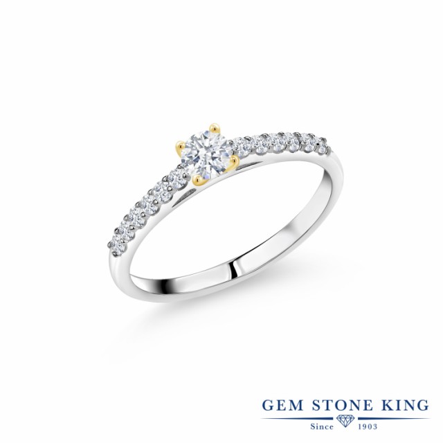 大得価セール 指輪 小粒 マルチストーン 華奢 の通販はau PAY マーケット - Gem Stone King ジュエリー専門店 リング レディース 0.35カラット スワロフスキージルコニア 10金 ツートンゴールド(K10) 一粒 パヴェ CZ SALE人気SALE