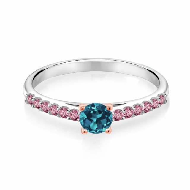ピンクⓁ 指輪 小粒 マルチストーン の通販はau PAY マーケット - Gem Stone King ジュエリー専門 リング レディース 0.51カラット 天然 ロンドンブルートパーズ ピンクラボグロウンダイヤモンド 一粒 パヴェ ┻パーズをよ