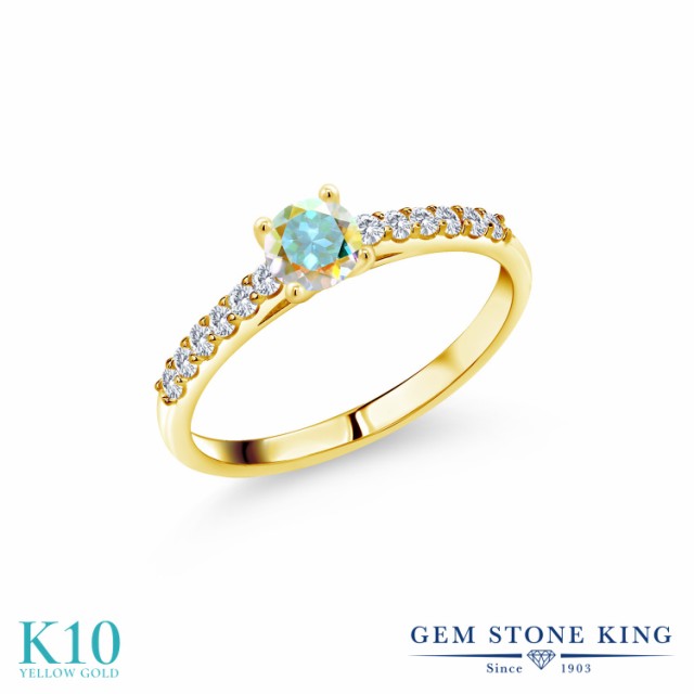 得価国産 指輪 10金 イエローゴーの通販はau PAY マーケット - Gem Stone King ジュエリー専門 リング レディース 0.73カラット 天然石 ミスティックトパーズ (マーキュリーミスト) ラボグロウンダイヤモンド 人気新作登場